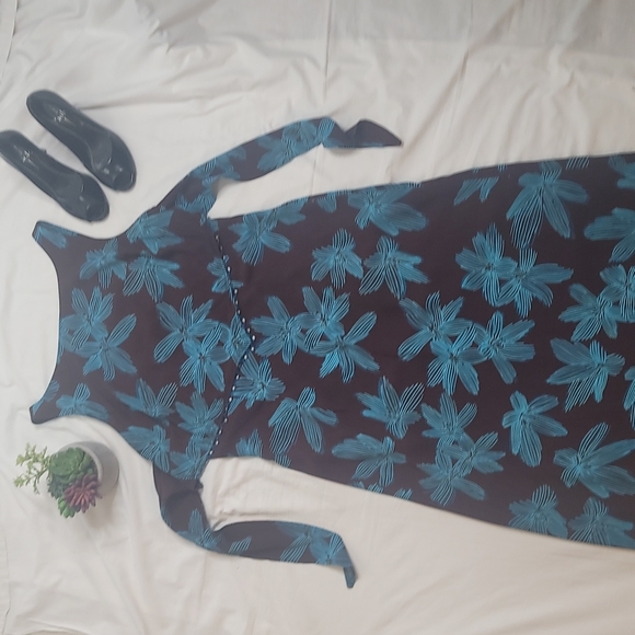 CDC brown summer floral dress sz 12 - Picture 6 of 12